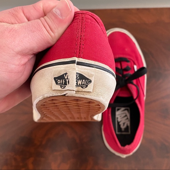 Vans Red Lace Up Shoes M 4.5 / W 6.0 - Picture 13 of 15